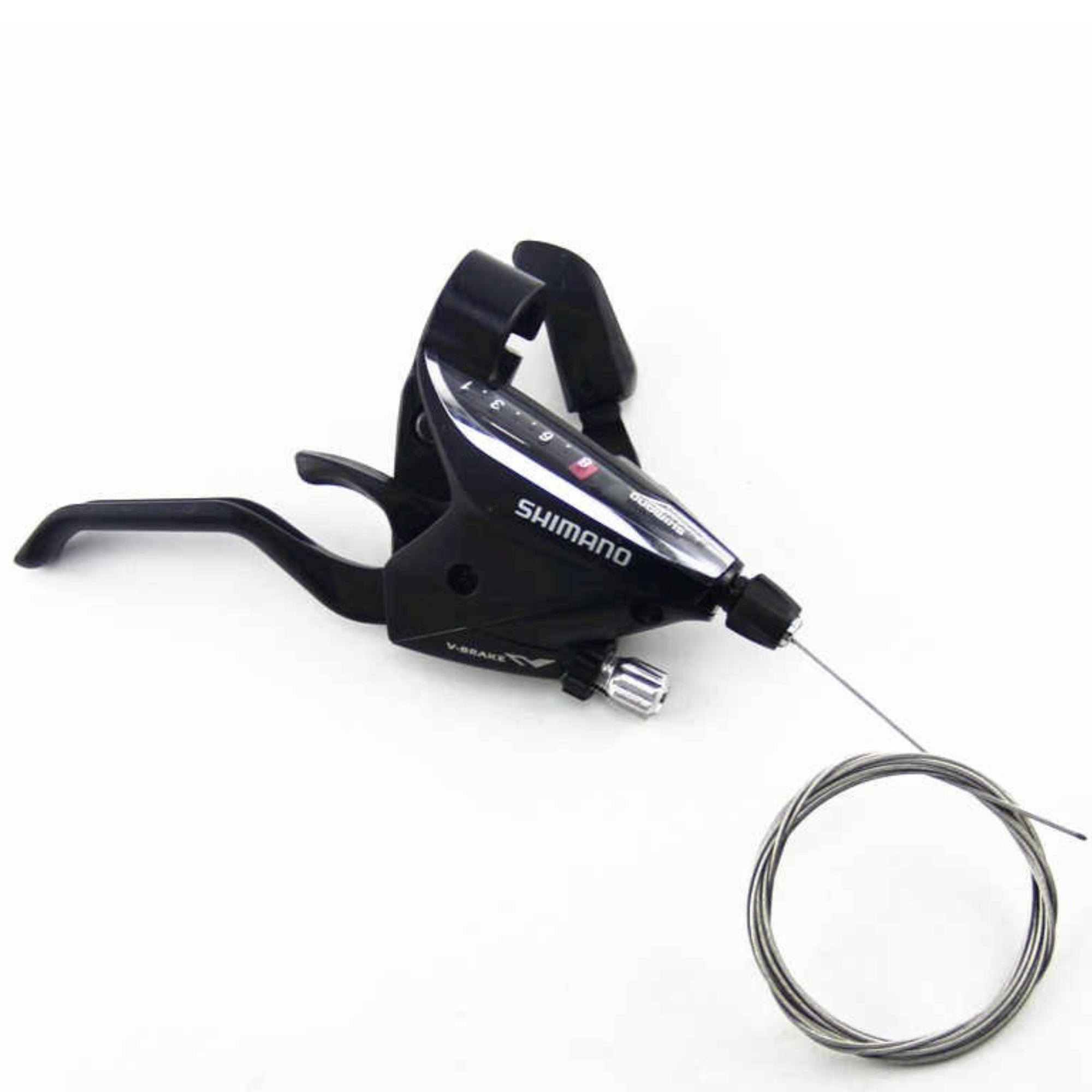Запчасть Shimano Манетка (шифтер) SHIMANO EF-65-8 L, 8 ск, трос 2050 мм