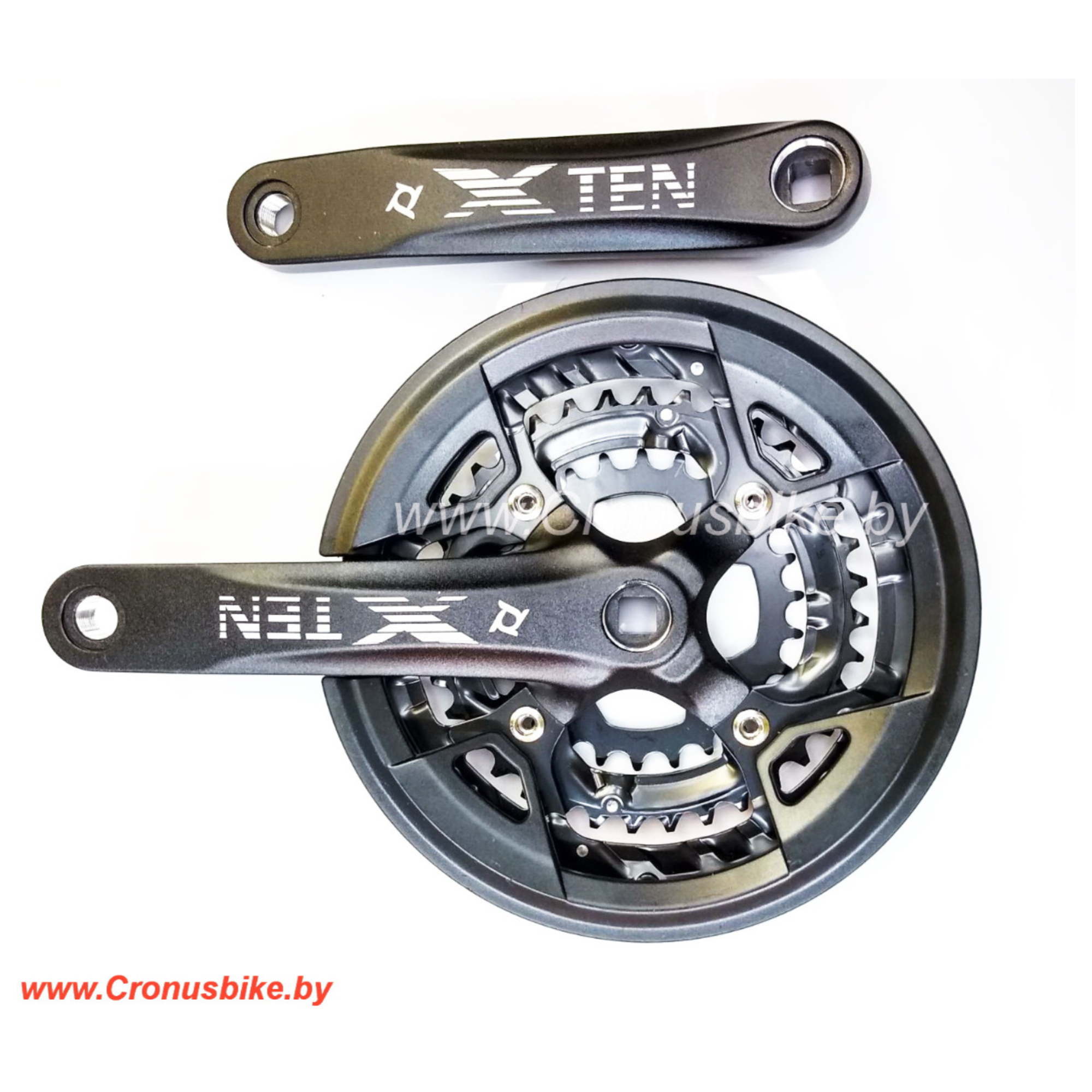 Запчасть Prowheel Шатуны (система) Prowheel  Ten-s, 48Т/36/26, алюм, разборные, черные