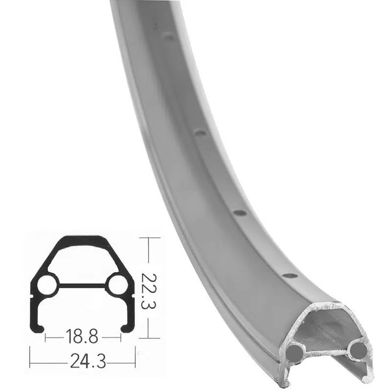 Запчасть Stels Обод Stels, 28/29, HLQC-02AB, 28/29, 622x19, 36 отв., двухстен, фрезер., Vb-r - Disc, алюм., серебристый